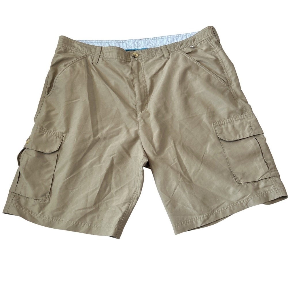 Magellan Fish Gear Shorts 40 Men's MagRepel Cargo Fishing Outdoor Tan